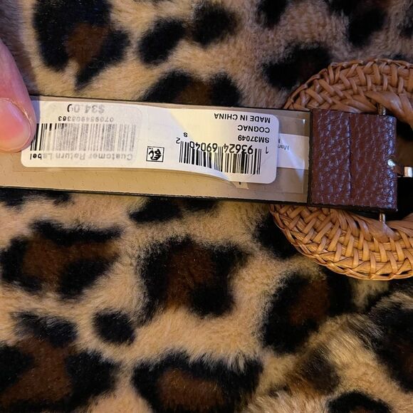 NWTSteve Madden Belt with Woven Buckle size L - Picture 6 of 6